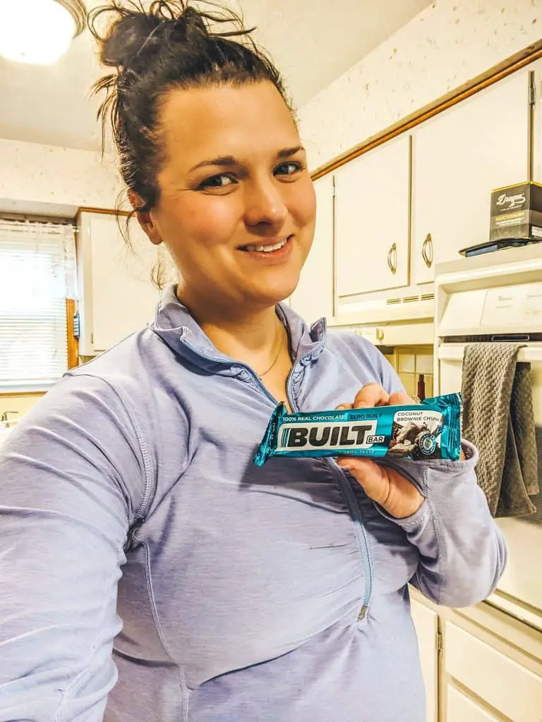 built bar review for runners, protein bar for running